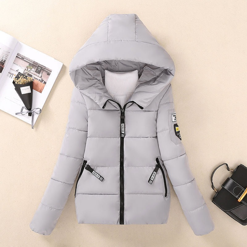Doudoune matelassée femme chaude doublée capuche