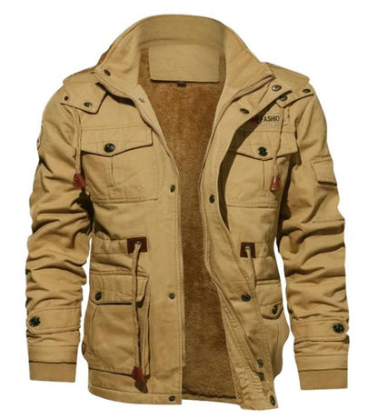 Robe d'hiver chaude doublée polaire avec poches