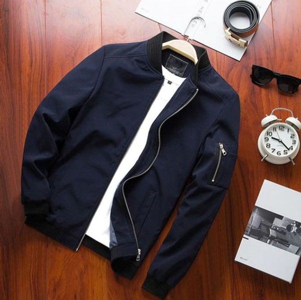 Blouson aviateur stylé, coupe-vent, sportif
