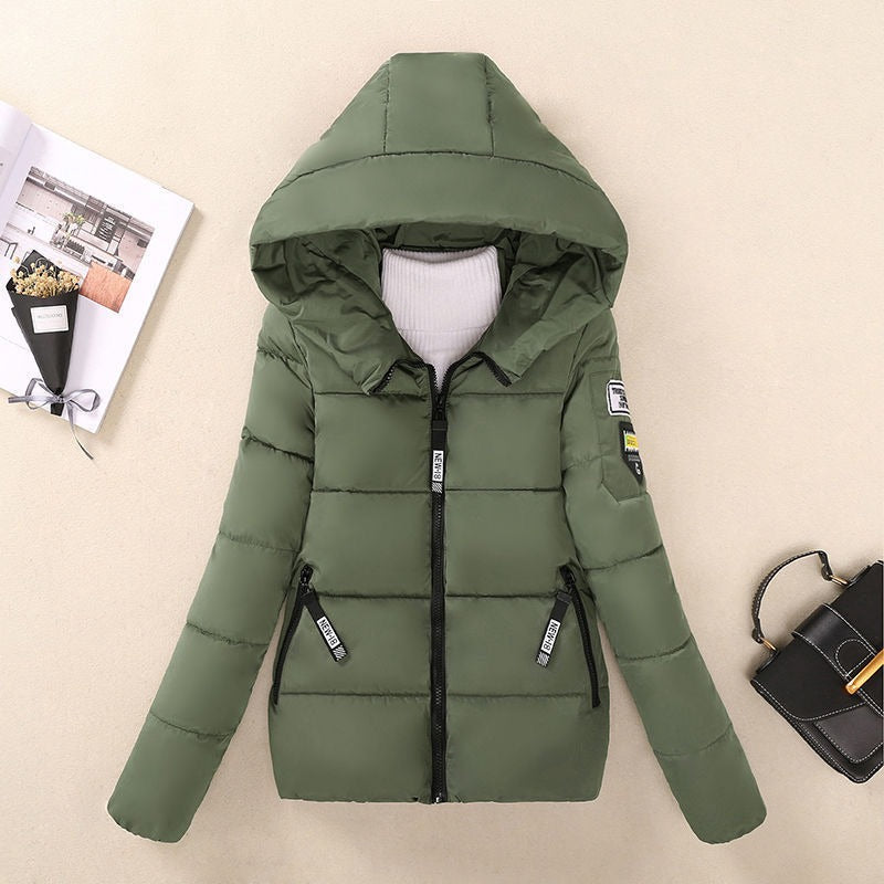 Doudoune matelassée femme chaude doublée capuche