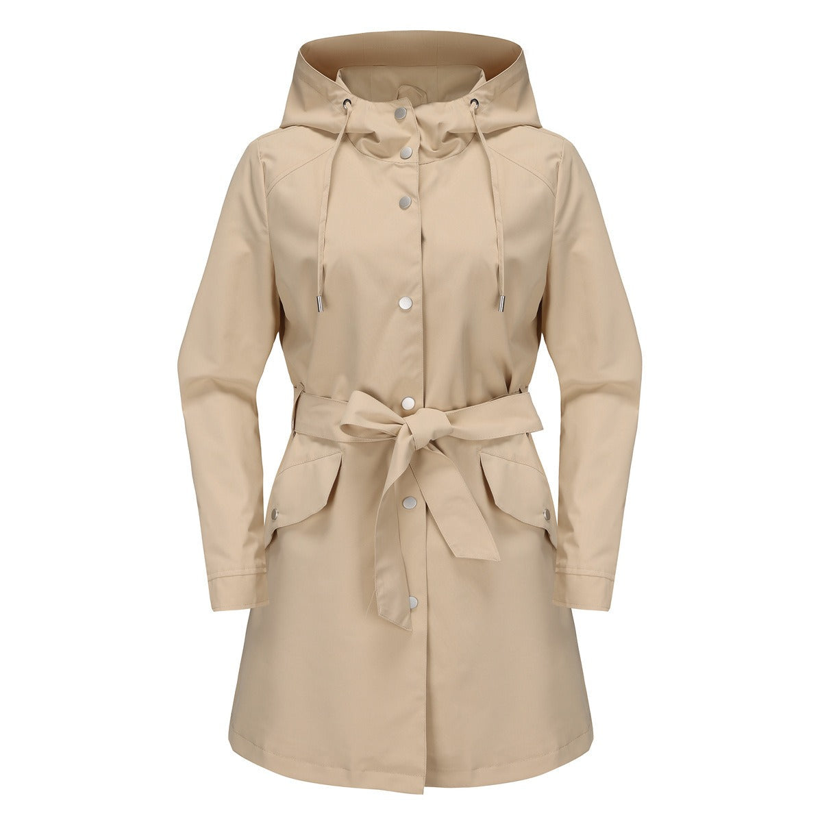 Wasserabweisende Windbreaker Jacke Sportlich Tailliert - IdealeKleiden
