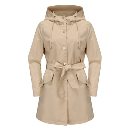Wasserabweisende Windbreaker Jacke Sportlich Tailliert - IdealeKleiden