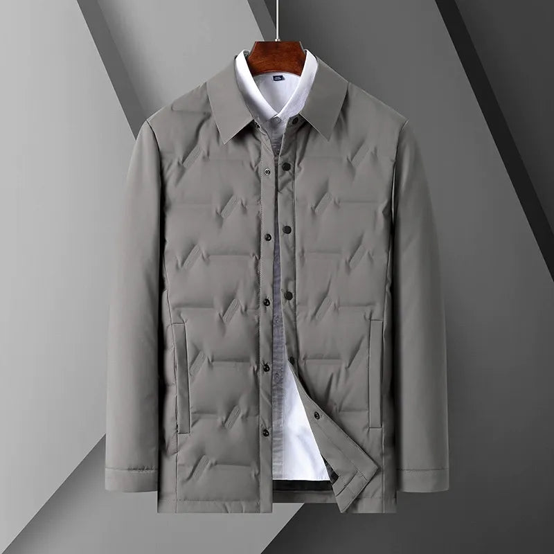 Doudoune slim fit moderne, fermeture boutonnée, matelassée