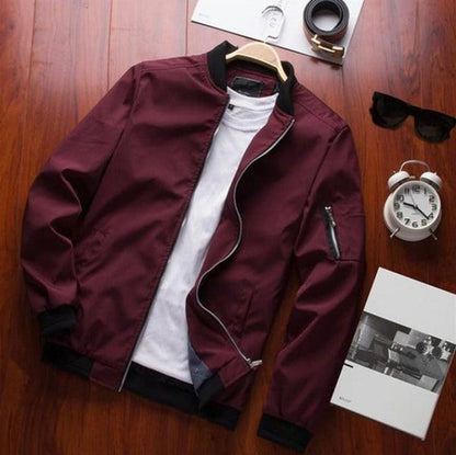 Blouson aviateur stylé, coupe-vent, sportif