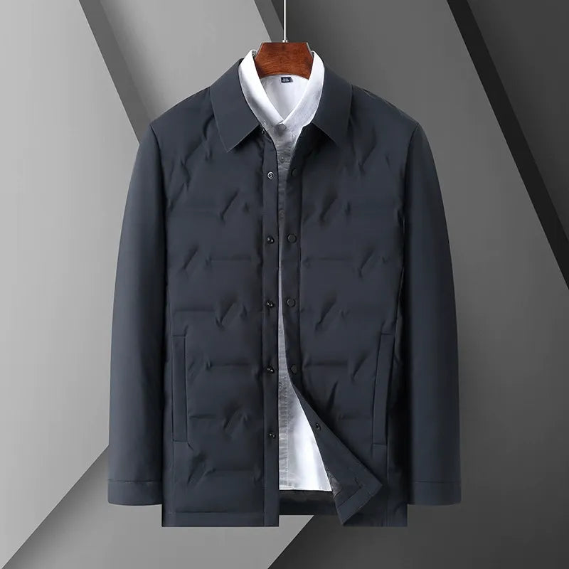 Doudoune slim fit moderne, fermeture boutonnée, matelassée
