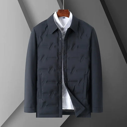Doudoune slim fit moderne, fermeture boutonnée, matelassée