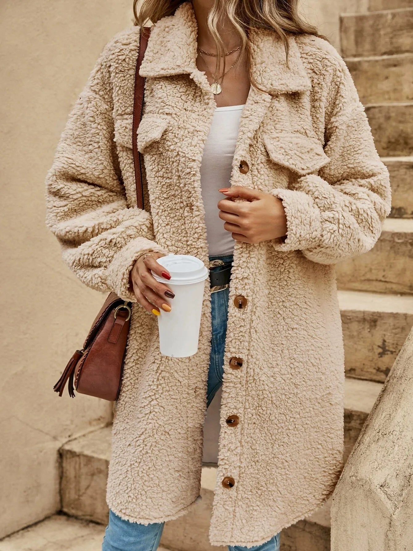 Robe grande taille femme douce longueur genoux avec poches