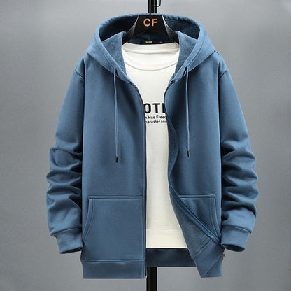 Sweat à capuche polaire doux zippé