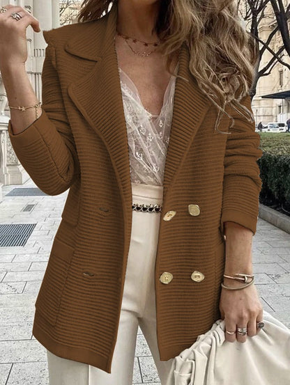 Veste croisée côtelée sur mesure pour homme
