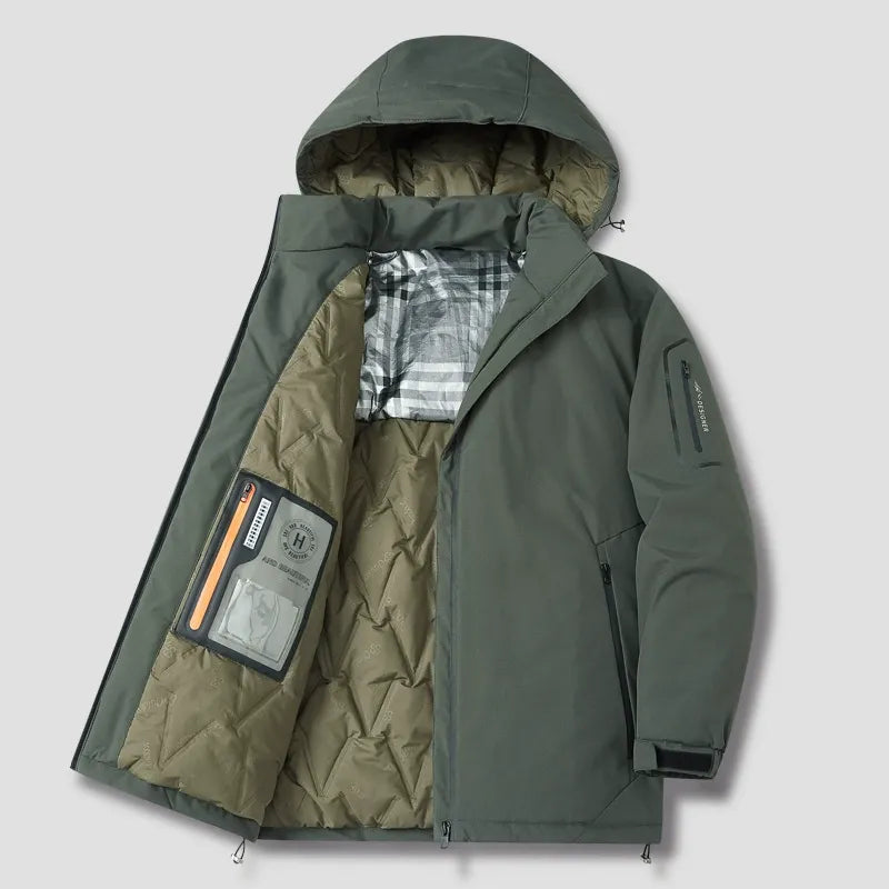 Veste d'hiver chaude Capuche Rembourrée Plein air