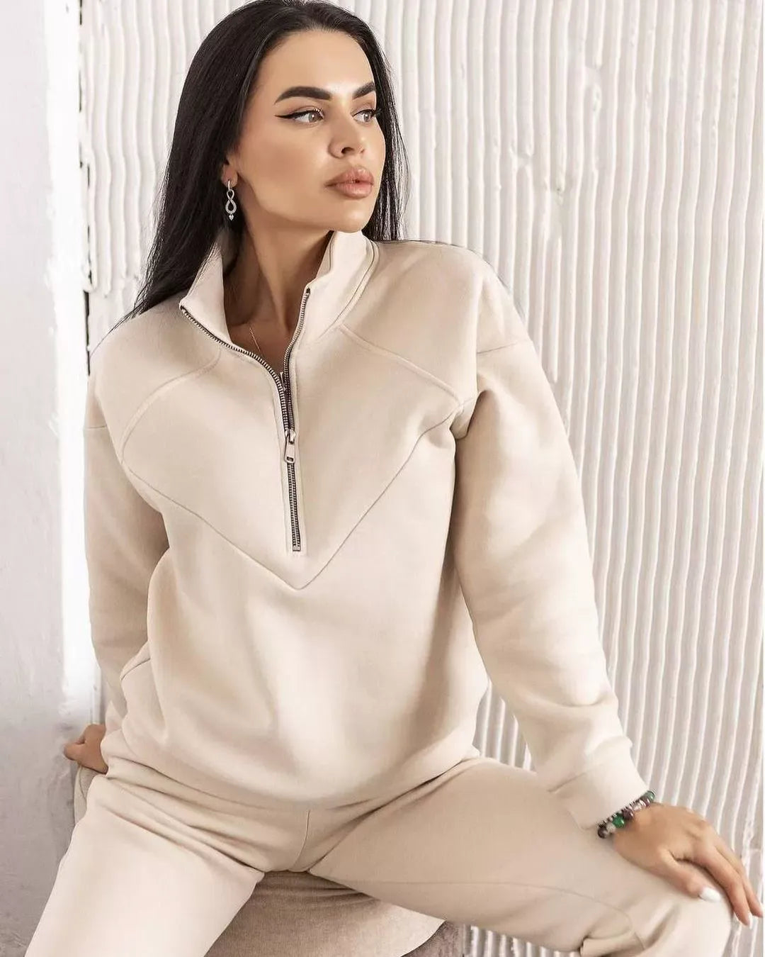 Ensemble de vêtements douillets en polaire Coupe ample