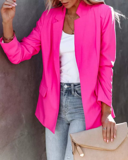 Blazers chics pour hommes, coupe slim, simple boutonnage
