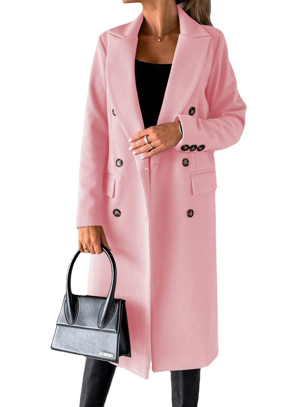 Trench-coat élégant pour femme, classique, longueur genou