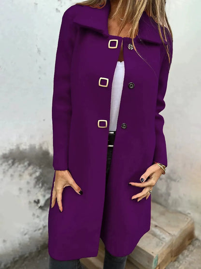 Robe en laine élégante Longueur genou Coupe ajustée