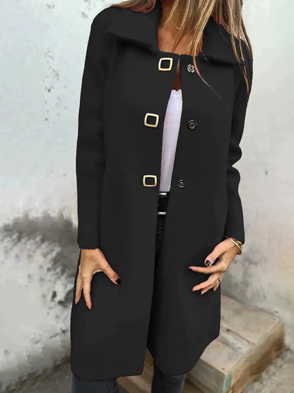 Robe en laine élégante Longueur genou Coupe ajustée