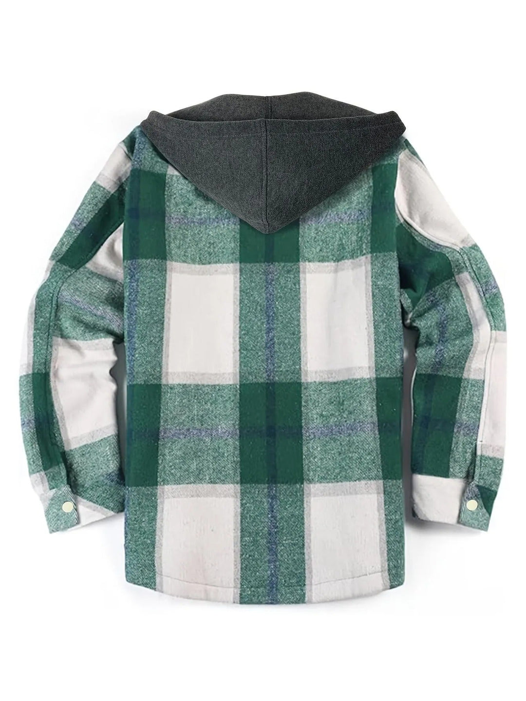 Veste à carreaux à capuche tendance pour hommes