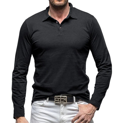 Chemise homme élégante coupe slim manches longues boutonnée
