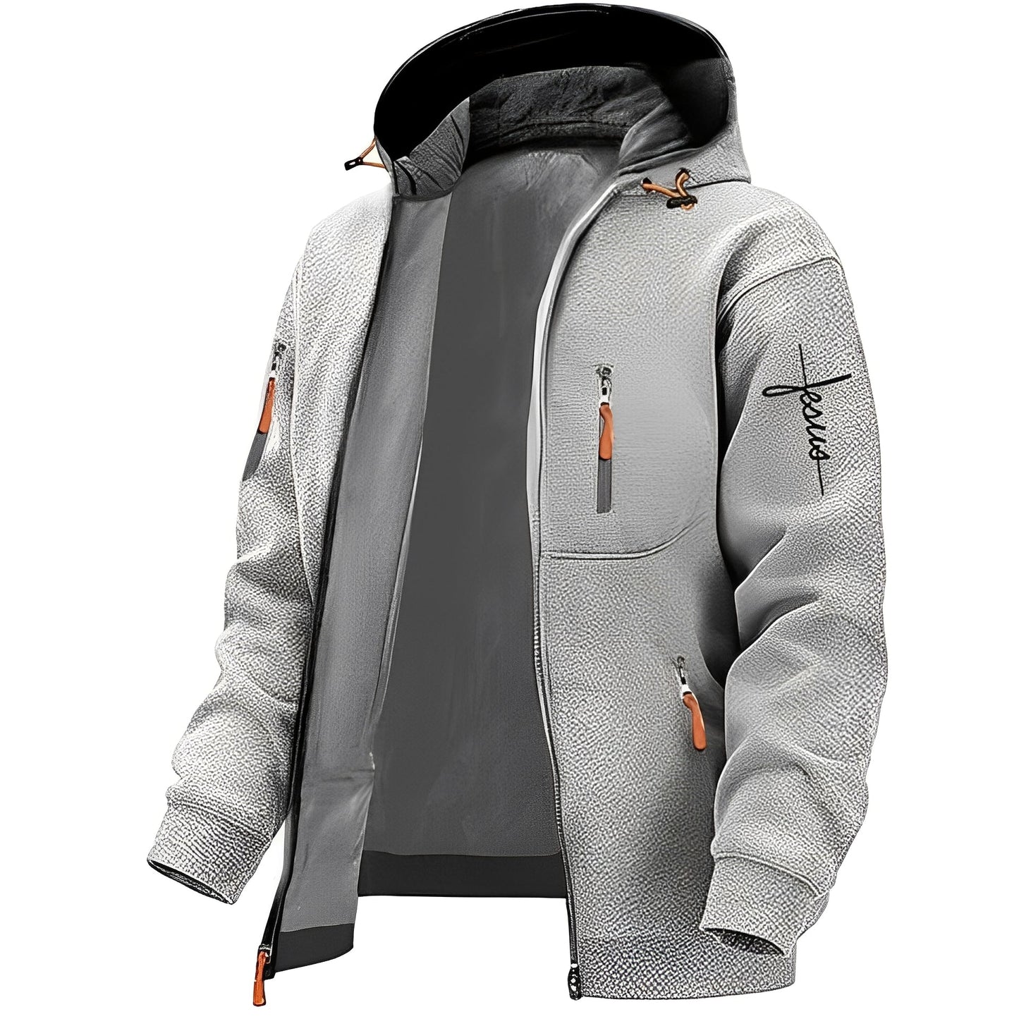 Praktische Freizeitjacke Warm Kapuzenjacke Herren - IdealeKleiden
