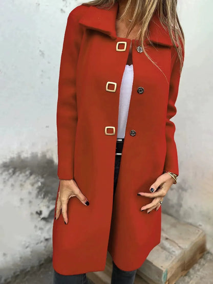 Robe en laine élégante Longueur genou Coupe ajustée