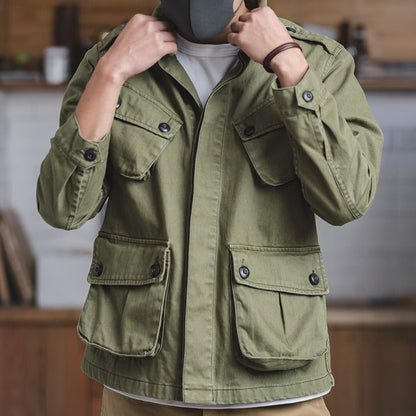 Robe style militaire pour femmes avec poches plaquées