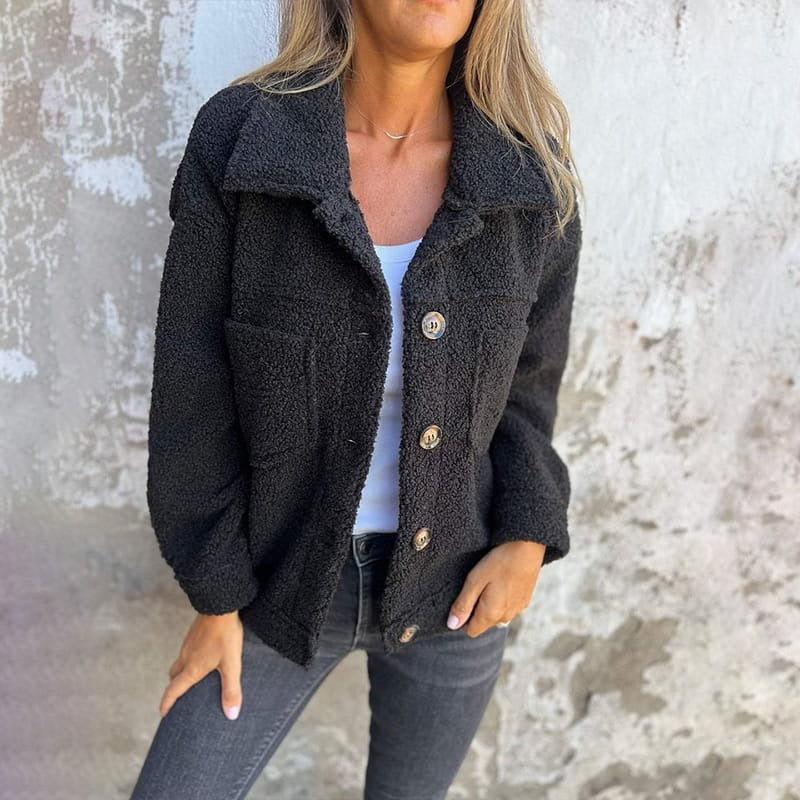 Manteau d'hiver femme ample en laine