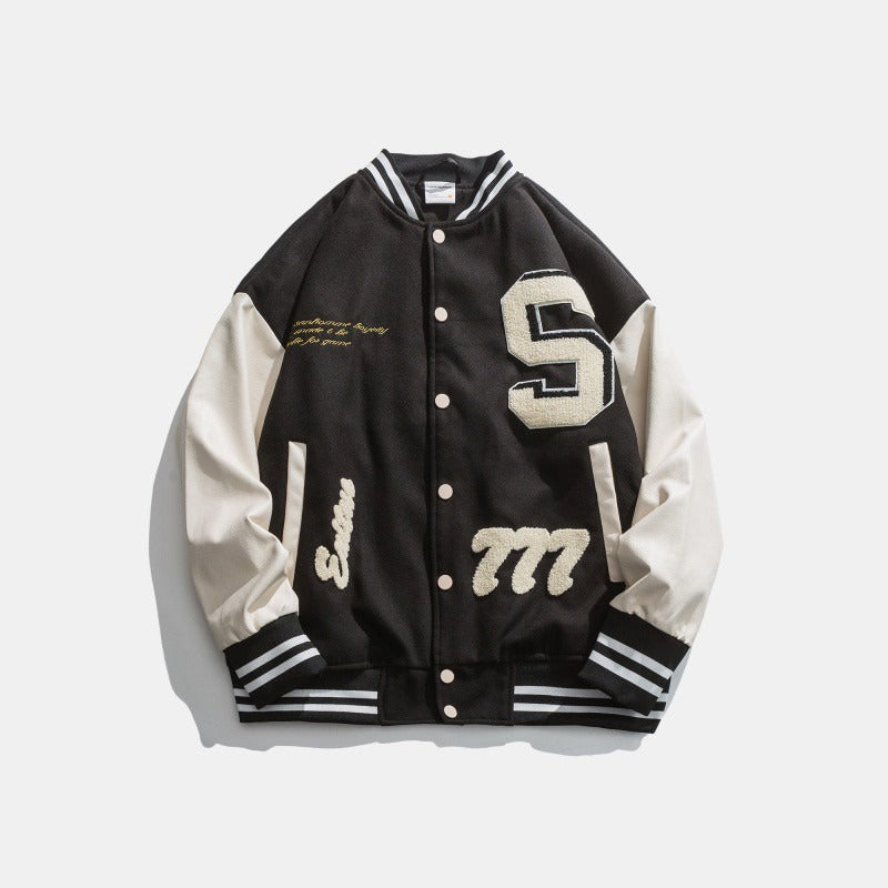 Veste Homme Tendance Écusson Motif Léopard