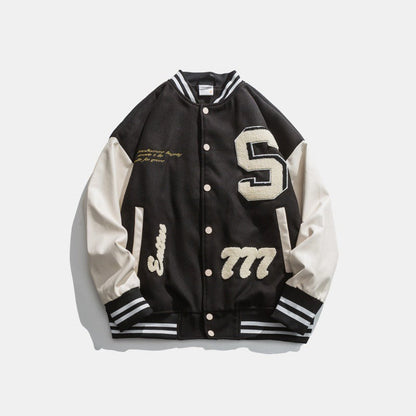Veste Homme Tendance Écusson Motif Léopard
