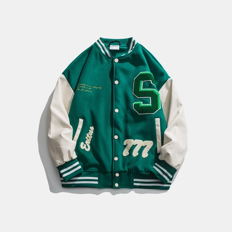 Veste Homme Tendance Écusson Motif Léopard