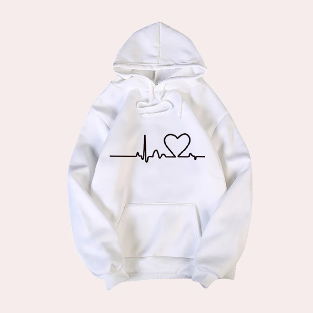Sweat-shirt à capuche Confortable Imprimé graffiti Coupe décontractée
