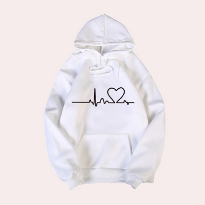 Sweat-shirt à capuche Confortable Imprimé graffiti Coupe décontractée