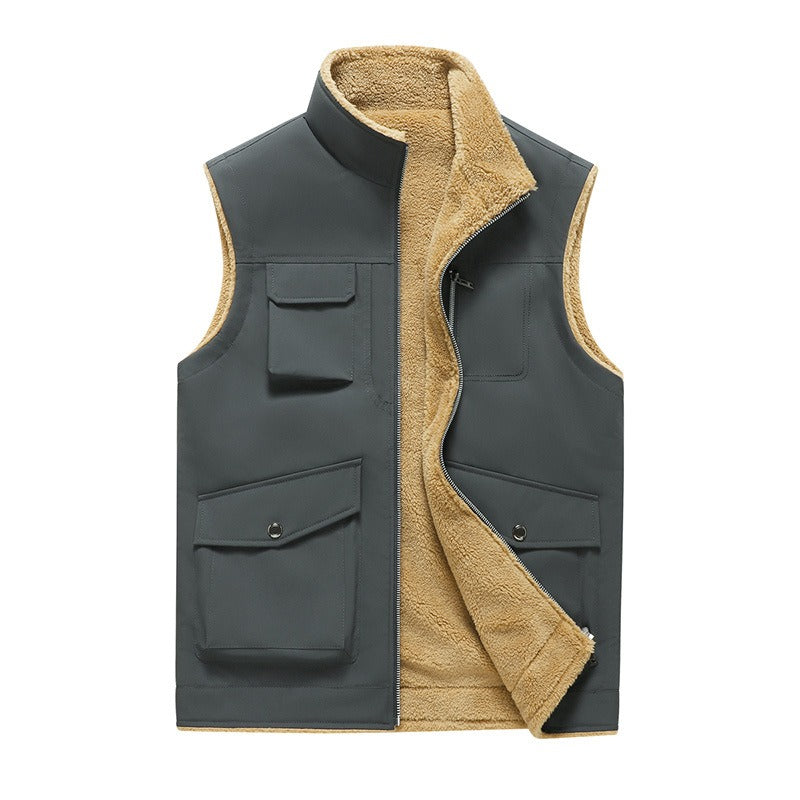 Gilet Homme Style Outdoor Multi-Poches Pratique
