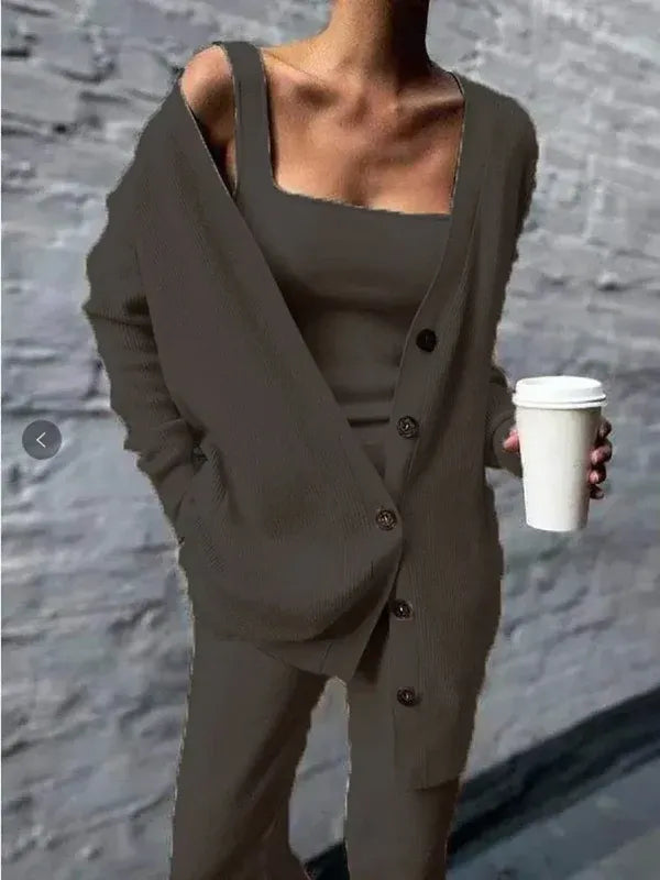 Gilet confortable mélange de laine douce