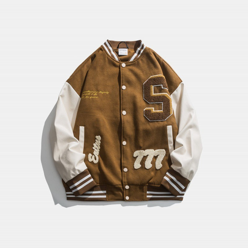 Veste Homme Tendance Écusson Motif Léopard