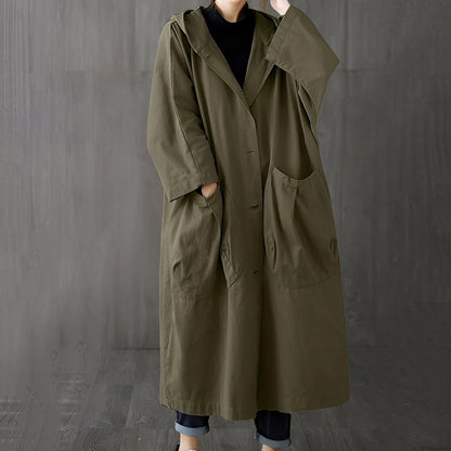 Trench-coat stylé pour femme avec des poches pratiques