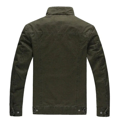 Bikerjacke Herren Leder Optik Reißverschluss Baumwolle - IdealeKleiden