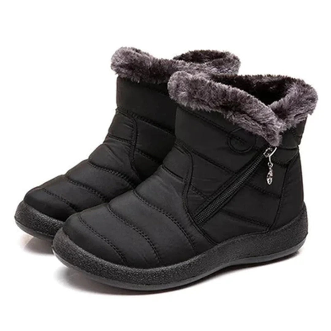 Bottines chaudes femme Doublure en fausse fourrure douce