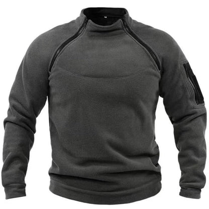 Kuschel Kleid Fleece Bequem Hoher Kragen - IdealeKleiden