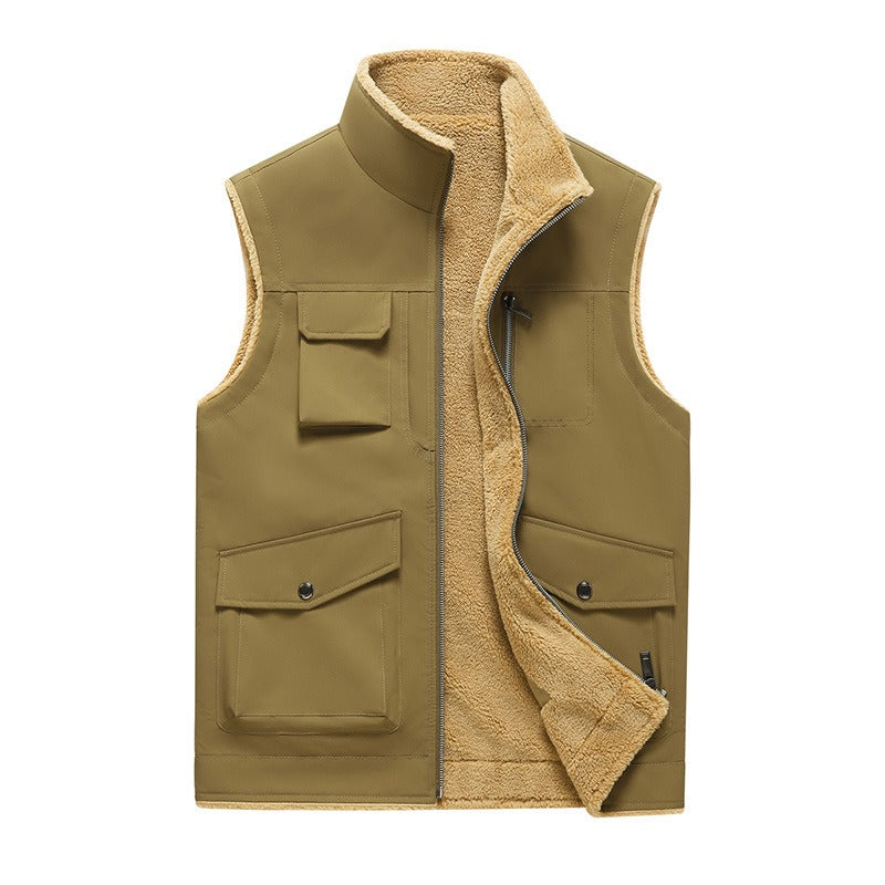 Gilet Homme Style Outdoor Multi-Poches Pratique