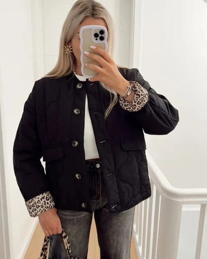 Veste léopard élégante pour femme