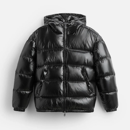 Winterjacke Gepolstert Oversized Kapuze - IdealeKleiden