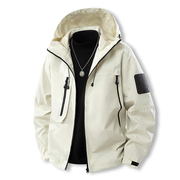 Veste extérieure imperméable Capuche Fermeture éclair