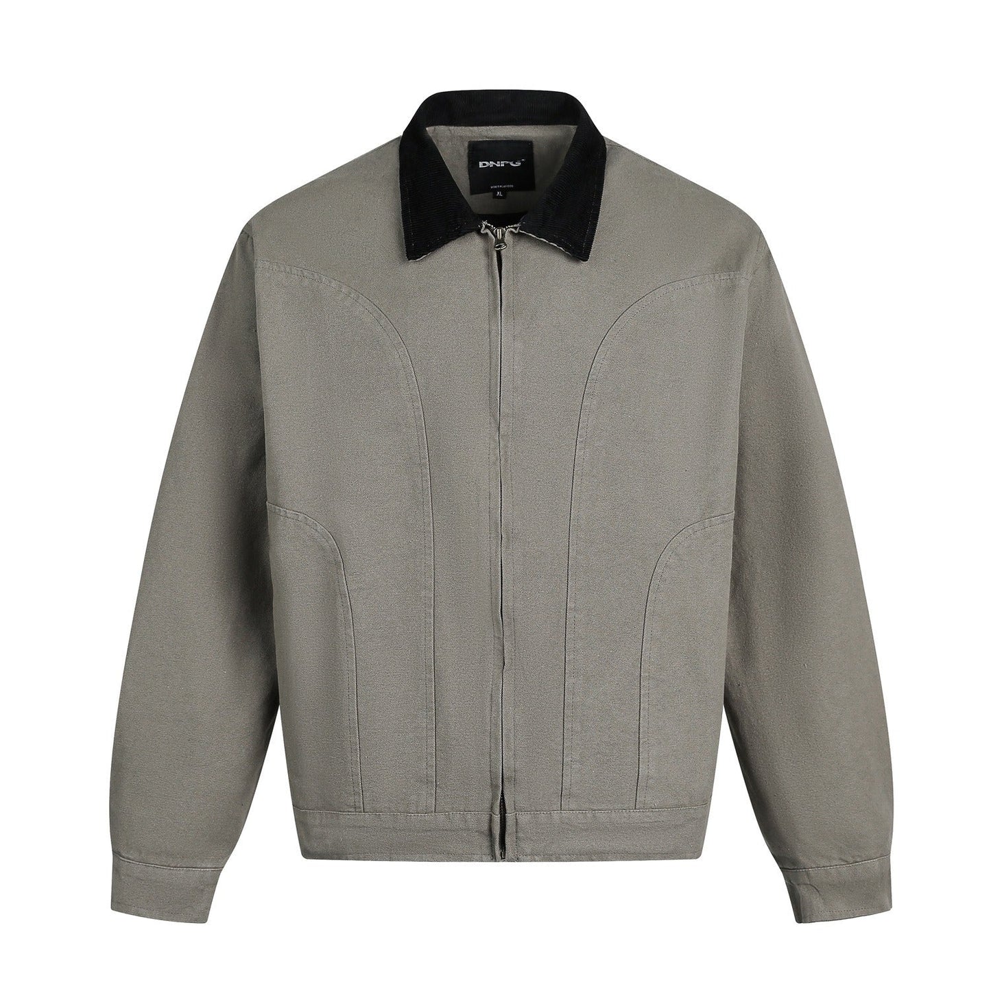 Veste en cuir homme aspect daim fermeture rapide