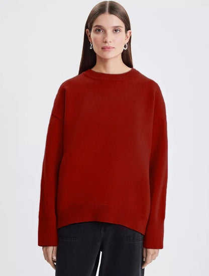 Robe en maille confortable, décontractée, à manches longues
