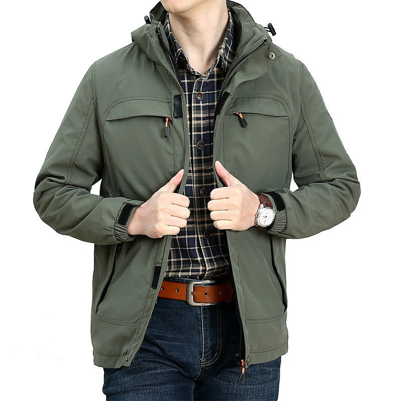 Veste de loisirs pour homme Poches fonctionnelles Outdoor
