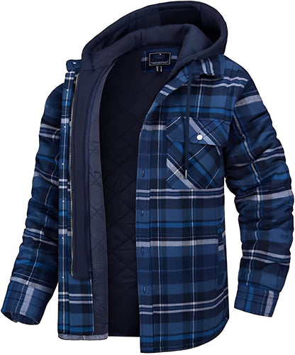Veste stylée pour homme - Décontractée à carreaux épais