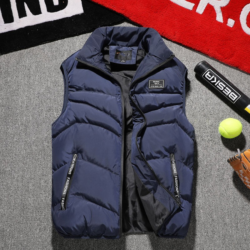 Doudoune sans manches pour homme, style urbain