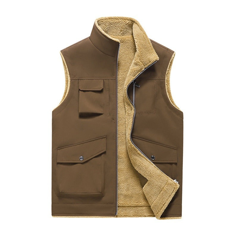 Gilet Homme Style Outdoor Multi-Poches Pratique
