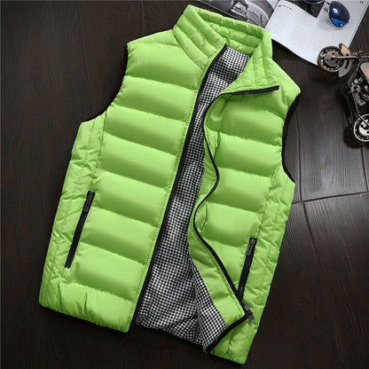 Doudoune sans manches pour homme, style urbain