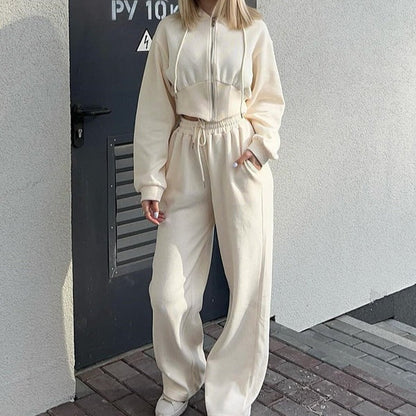 Ensemble homewear confortable Sweat à capuche Pantalon de jogging Doux Coton