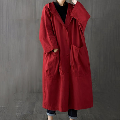 Trench-coat stylé pour femme avec des poches pratiques